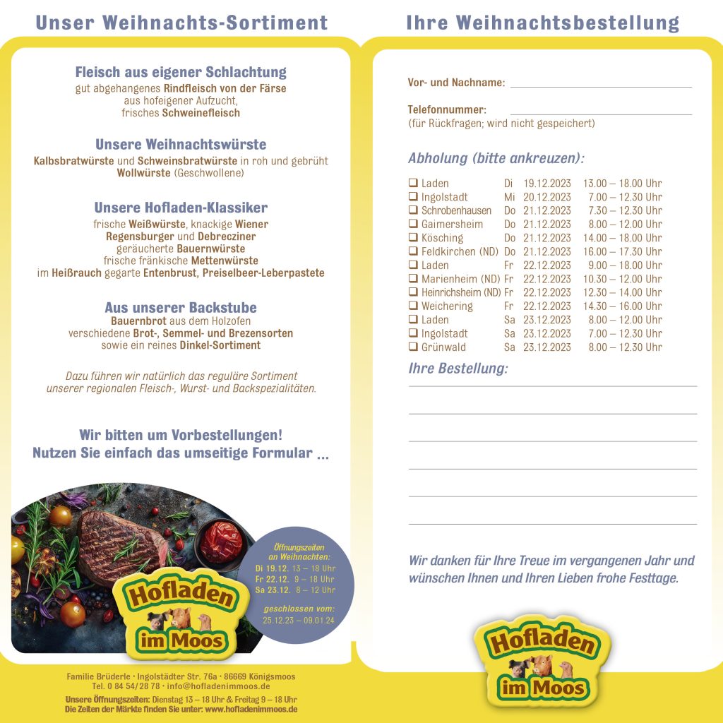 Unser Weihnachts-Sortiment 2023